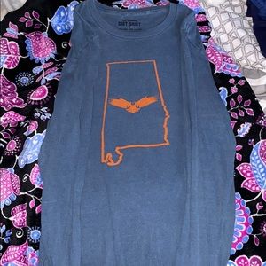 navy blue auburn long sleeve